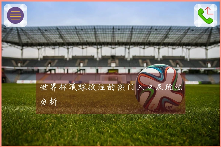 世界杯滚球投注的热门入口及玩法分析